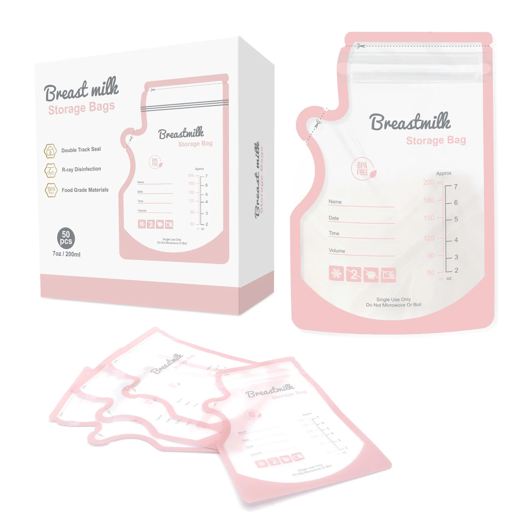 Evite 50 Aufbewahrungsbeutel für Muttermilch